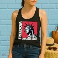 Freedom Statue Of Liberty Charlie Kirk Memorial Women's Tank Top thumb 2