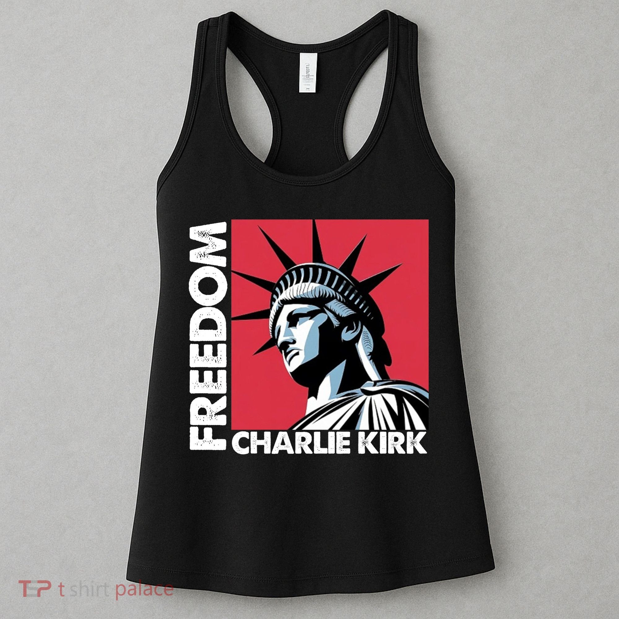 Freedom Statue Of Liberty Charlie Kirk Memorial Women's Tank Top