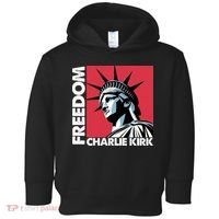 Freedom Statue Of Liberty Charlie Kirk Memorial Toddler Hoodie thumb 0