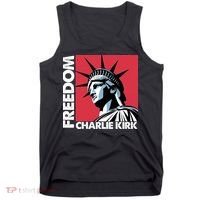 Freedom Statue Of Liberty Charlie Kirk Memorial Tank Top thumb 0