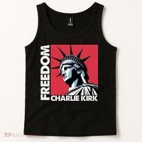 Freedom Statue Of Liberty Charlie Kirk Memorial Tank Top thumb 2