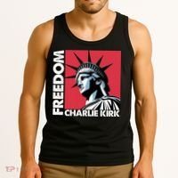 Freedom Statue Of Liberty Charlie Kirk Memorial Tank Top thumb 3