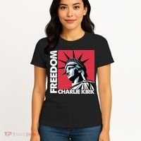 Freedom Statue Of Liberty Charlie Kirk Memorial Women's T-Shirt thumb 4