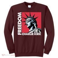 Freedom Statue Of Liberty Charlie Kirk Memorial Sweatshirt thumb 0