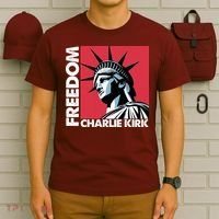 Freedom Statue Of Liberty Charlie Kirk Memorial T-Shirt thumb 6