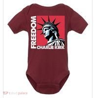 Freedom Statue Of Liberty Charlie Kirk Memorial Baby Bodysuit thumb 0