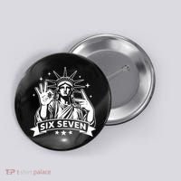 Funny Statue Of Liberty 67 Button thumb 0