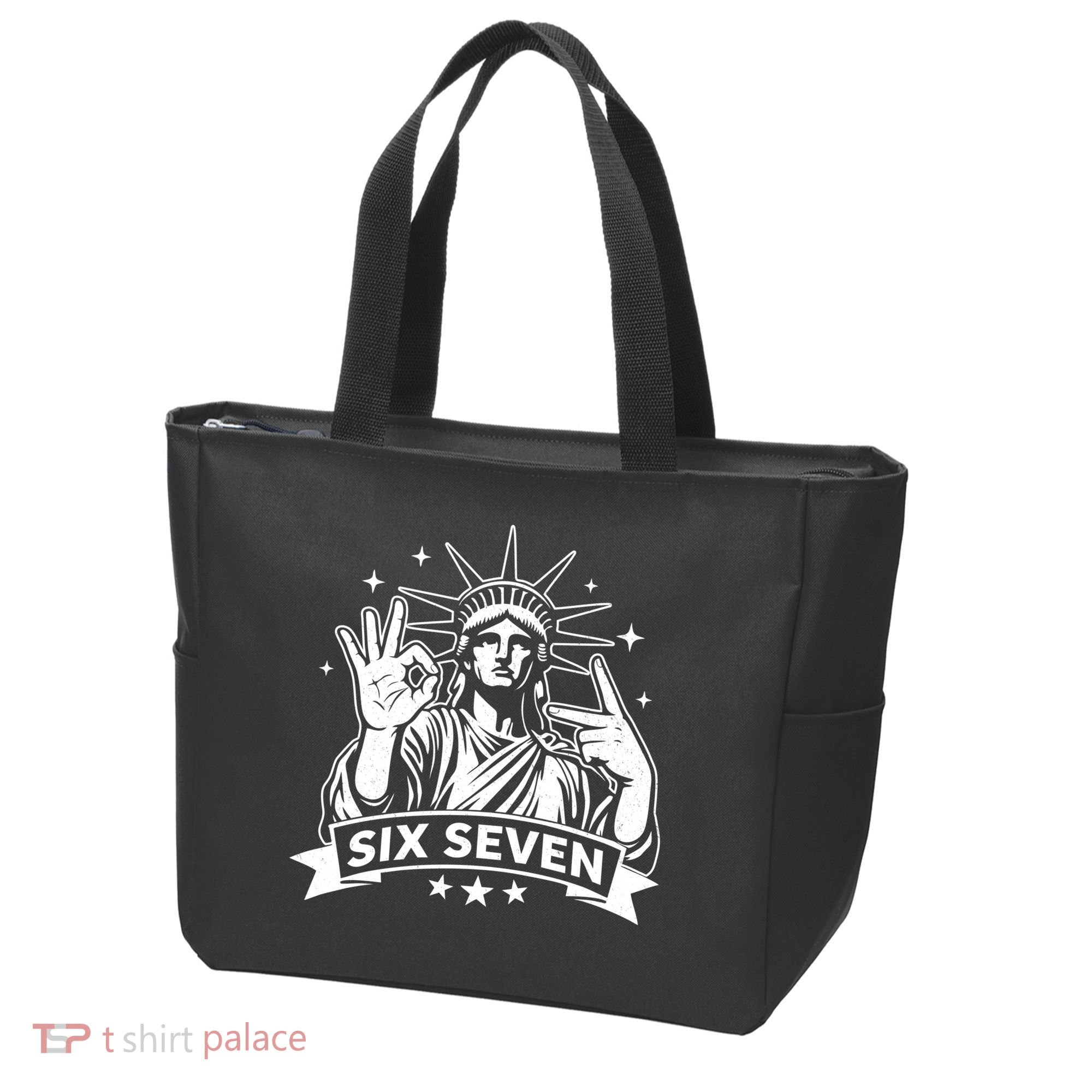 Funny Statue Of Liberty 67 Tote Bag