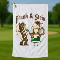 Frank & Stein Oktoberfest Beer Festival Golf Towel thumb 1