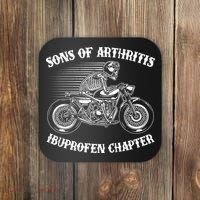 Funny Sons Of Arthritis Ibuprofen Chapter Skeleton Motorcycle Coaster thumb 0