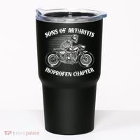 Funny Sons Of Arthritis Ibuprofen Chapter Skeleton Motorcycle Tumbler thumb 0