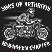 Funny Sons Of Arthritis Ibuprofen Chapter Skeleton Motorcycle Hat thumb 2