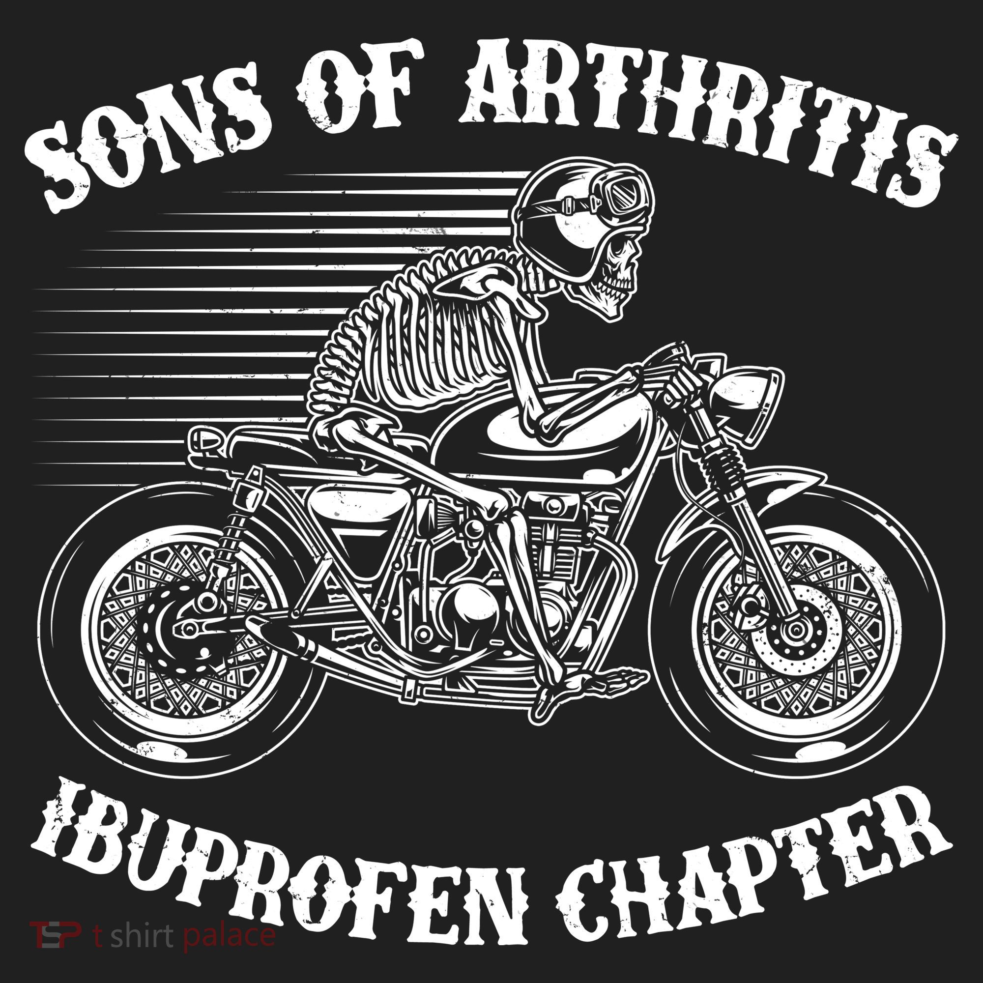 Funny Sons Of Arthritis Ibuprofen Chapter Skeleton Motorcycle Hat