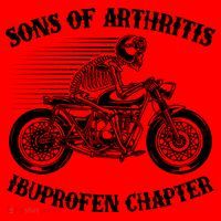 Funny Sons Of Arthritis Ibuprofen Chapter Skeleton Motorcycle Santa Hat thumb 1