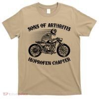 Funny Sons Of Arthritis Ibuprofen Chapter Skeleton Motorcycle T-Shirt thumb 0