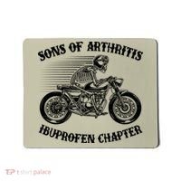 Funny Sons Of Arthritis Ibuprofen Chapter Skeleton Motorcycle Mousepad thumb 0
