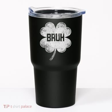 Funny St Patricks Day Bruh Meme Shamrock Tumbler