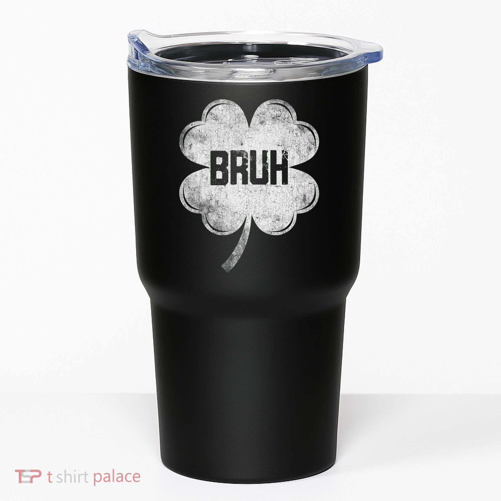 Funny St Patricks Day Bruh Meme Shamrock Tumbler