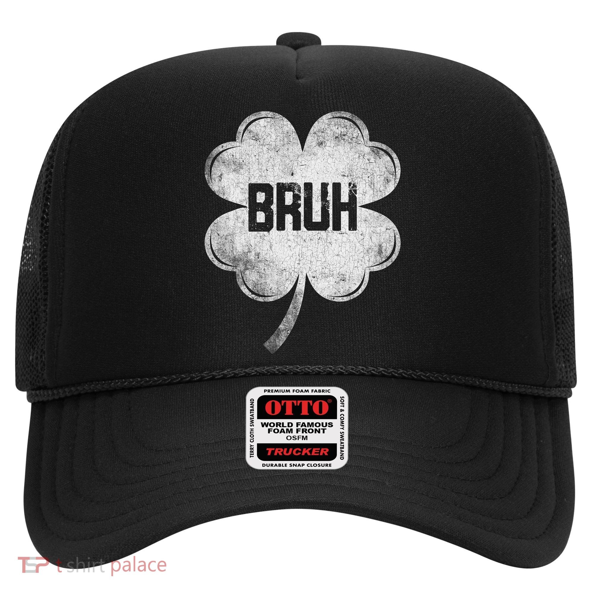 Funny St Patricks Day Bruh Meme Shamrock Hat