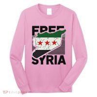 Free Syria Patriotic Syrian Flag Long Sleeve Shirt thumb 0