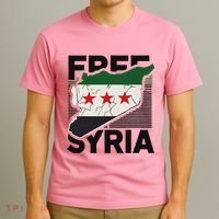 Free Syria Patriotic Syrian Flag T-Shirt thumb 3