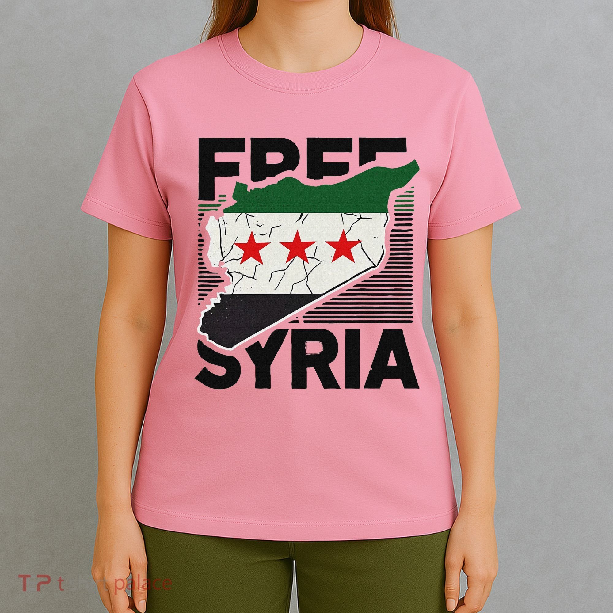 Free Syria Patriotic Syrian Flag T-Shirt