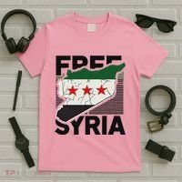 Free Syria Patriotic Syrian Flag T-Shirt thumb 5