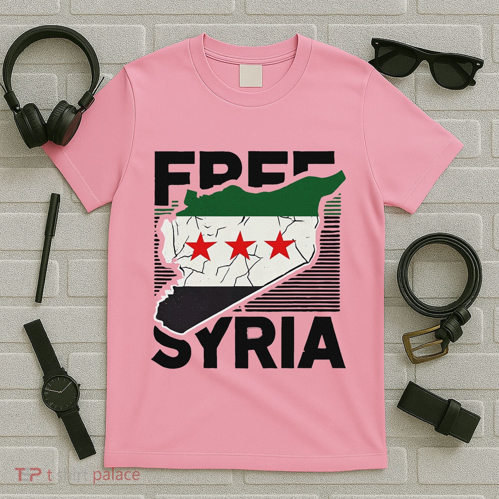 Free Syria Patriotic Syrian Flag T-Shirt