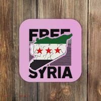 Free Syria Patriotic Syrian Flag Coaster thumb 0