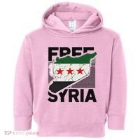 Free Syria Patriotic Syrian Flag Toddler Hoodie thumb 0