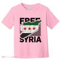 Free Syria Patriotic Syrian Flag Toddler T-Shirt thumb 0