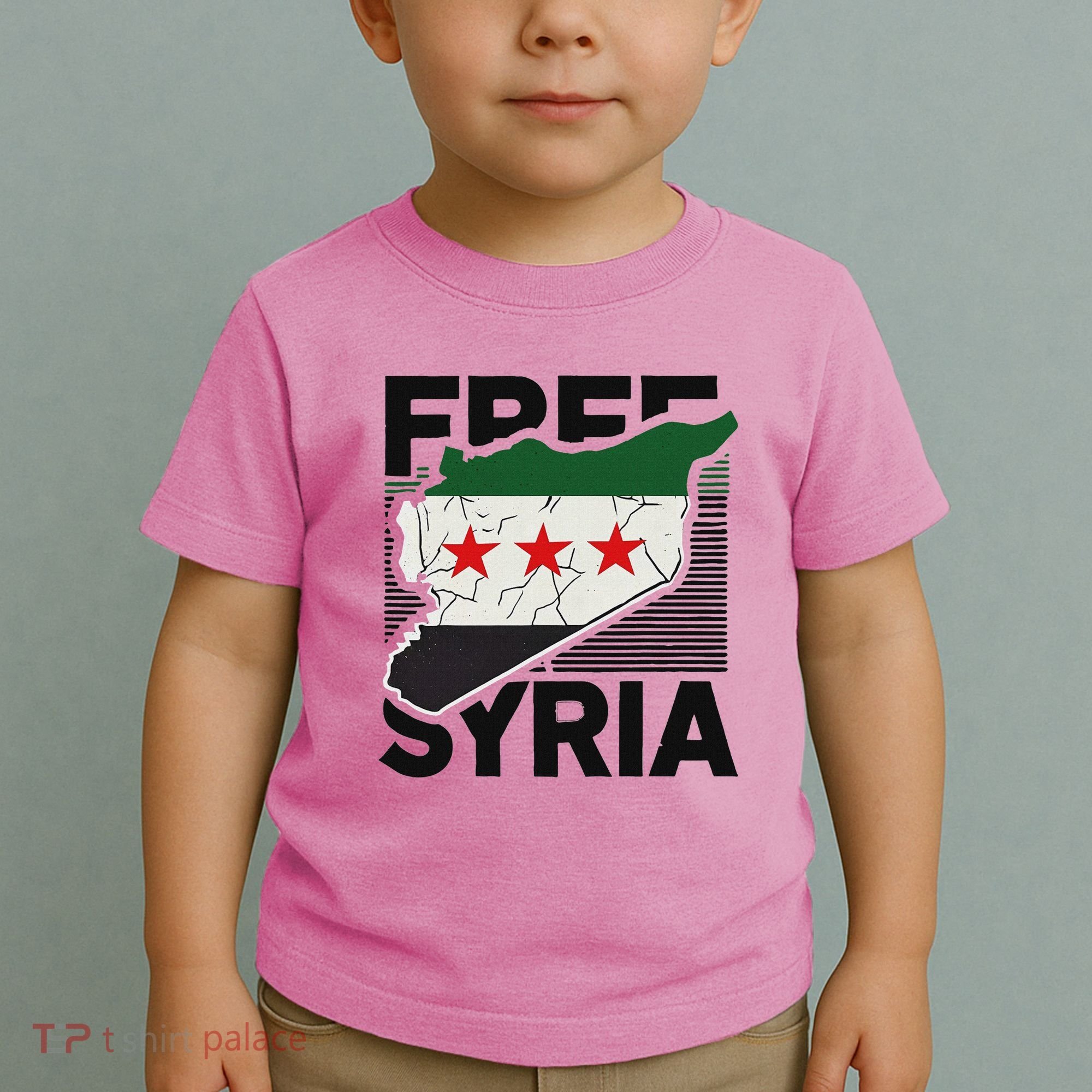 Free Syria Patriotic Syrian Flag Toddler T-Shirt