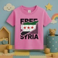 Free Syria Patriotic Syrian Flag Toddler T-Shirt thumb 3
