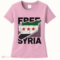 Free Syria Patriotic Syrian Flag Women's T-Shirt thumb 0