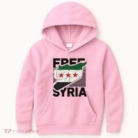 Free Syria Patriotic Syrian Flag Kids Hoodie thumb 0