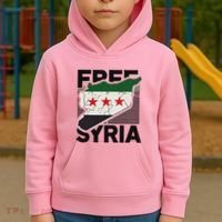 Free Syria Patriotic Syrian Flag Kids Hoodie thumb 2
