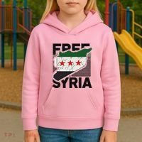 Free Syria Patriotic Syrian Flag Kids Hoodie thumb 3