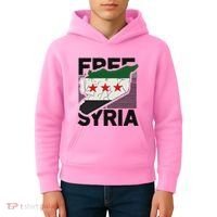 Free Syria Patriotic Syrian Flag Kids Hoodie thumb 4