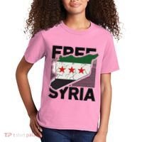 Free Syria Patriotic Syrian Flag Kids T-Shirt thumb 2