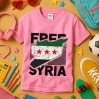 Free Syria Patriotic Syrian Flag Kids T-Shirt thumb 3