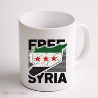 Free Syria Patriotic Syrian Flag Coffee Mug thumb 1