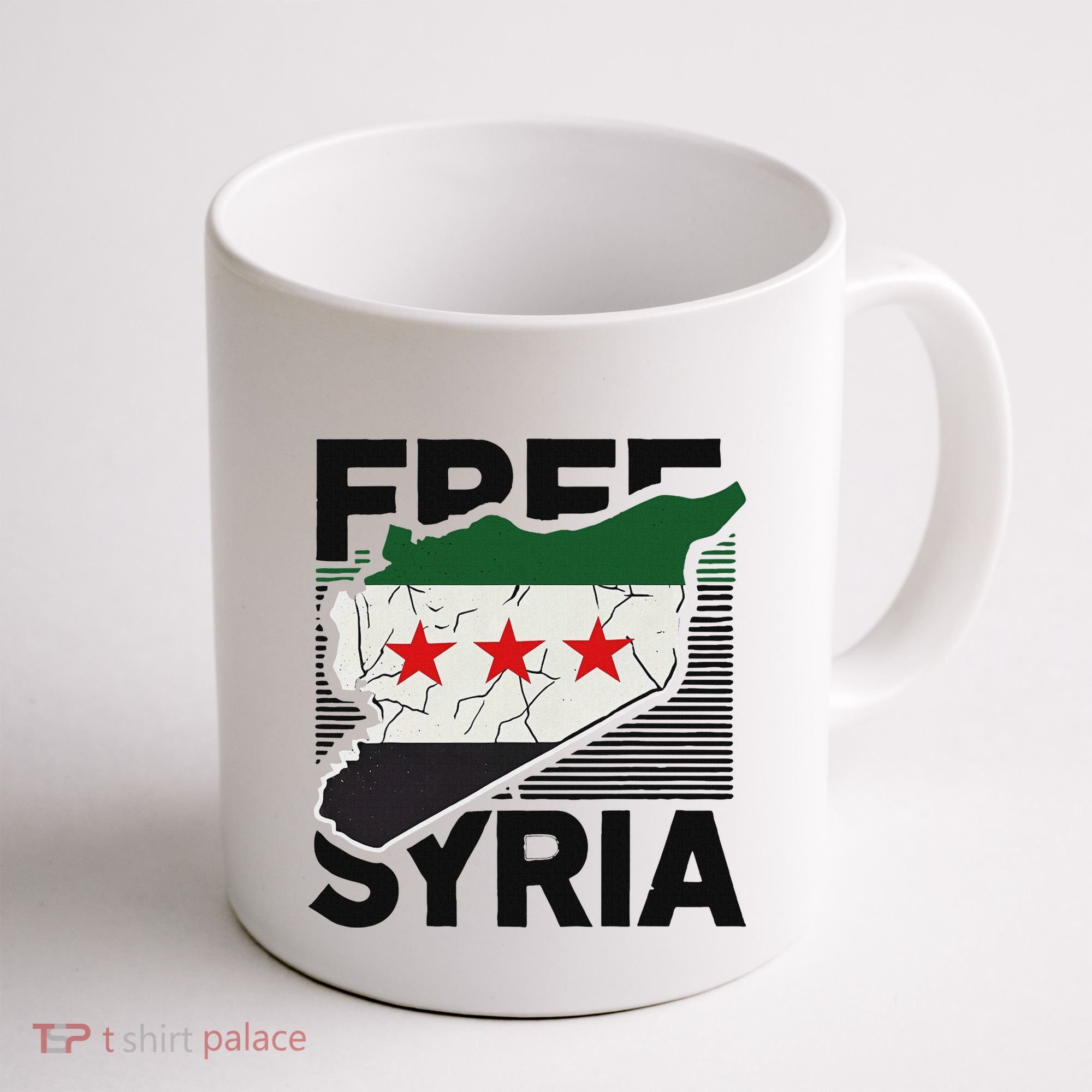 Free Syria Patriotic Syrian Flag Coffee Mug