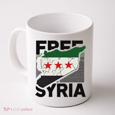 Free Syria Patriotic Syrian Flag Coffee Mug