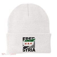 Free Syria Patriotic Syrian Flag Beanie thumb 0
