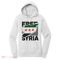 Free Syria Patriotic Syrian Flag Women's Hoodie thumb 0
