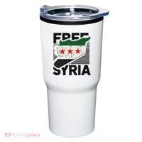 Free Syria Patriotic Syrian Flag Tumbler thumb 0