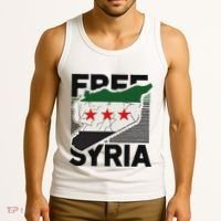 Free Syria Patriotic Syrian Flag Tank Top thumb 3