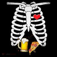 Funny Skeleton Pregnancy Pizza Beer Xray Halloween Soon Dad Gift Coffee Mug thumb 5