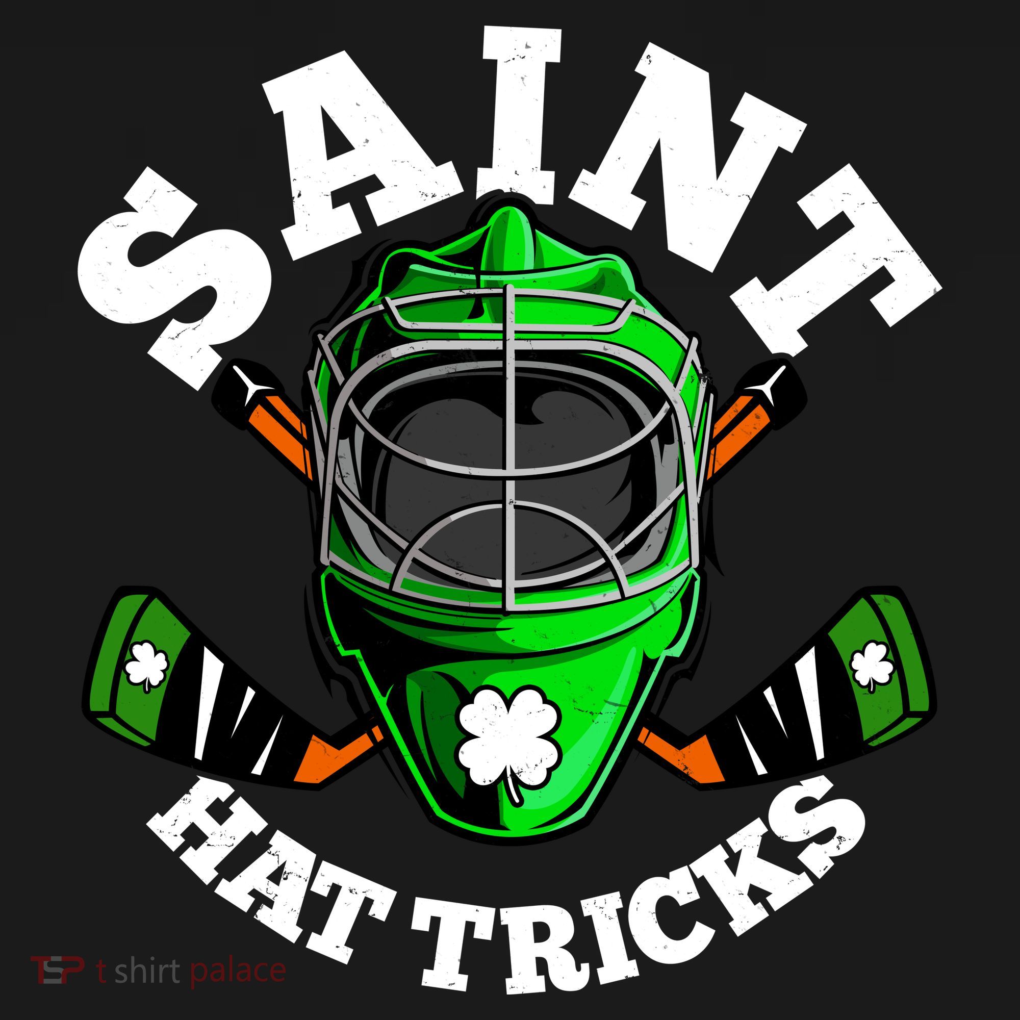 Funny St Patrick's Day Saint Hat Tricks Hockey Player Fan Backpack