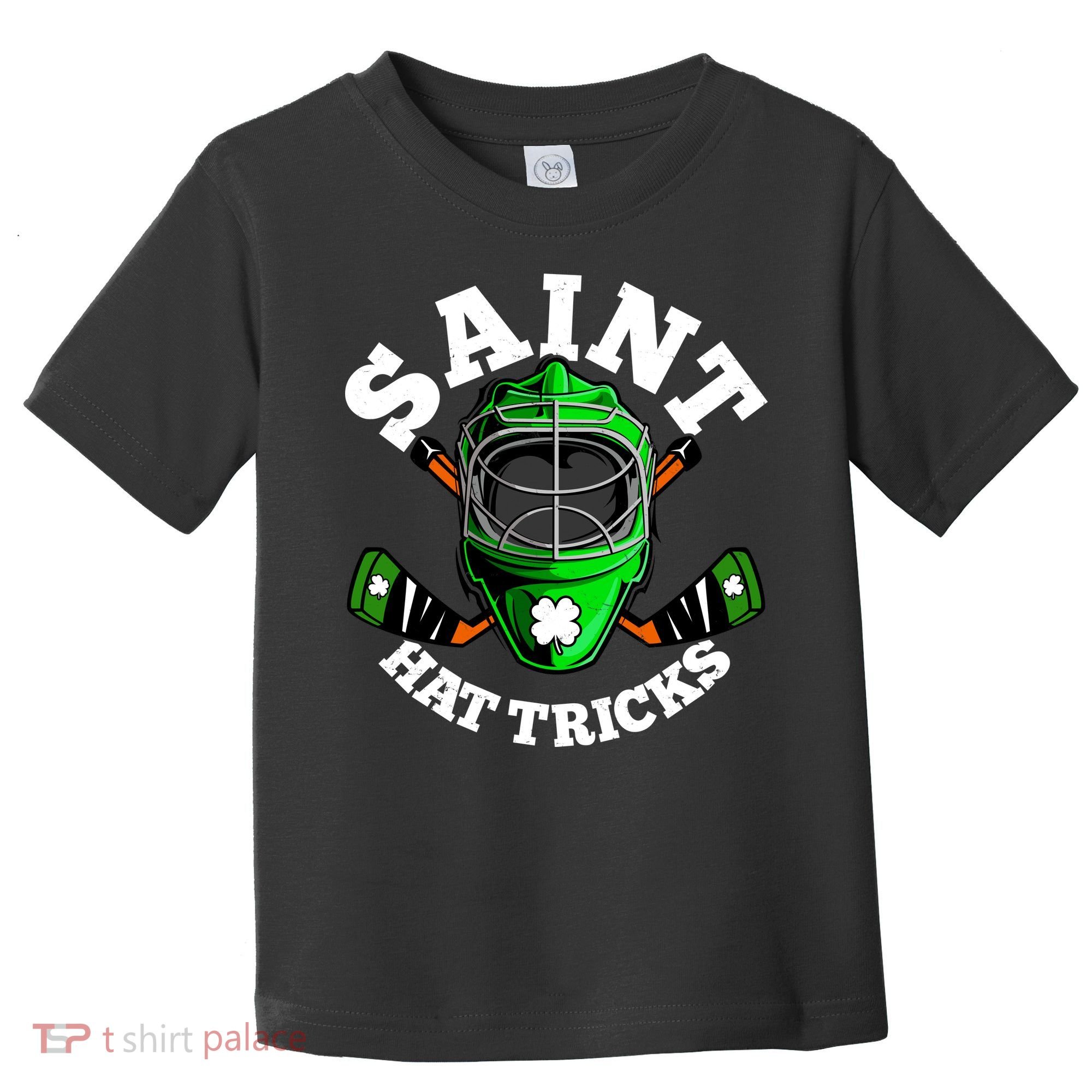 Funny St Patrick's Day Saint Hat Tricks Hockey Player Fan Toddler T-Shirt